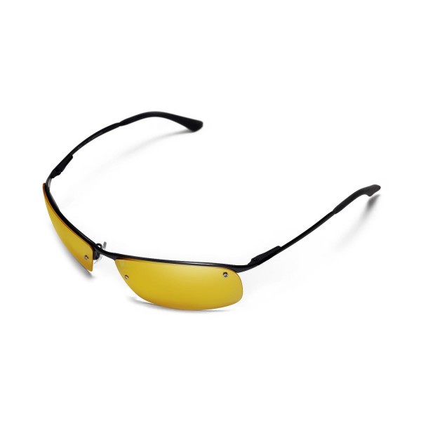 Walleva 24K Gold Polarized Replacement Lenses For RayBan RB3183 63mm